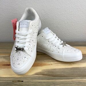 Juicy Couture White Alanis B Pearls Sneakers Size 7